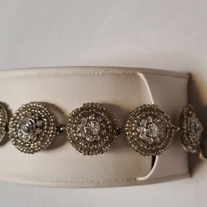 Carolee Lux silver and crystal bracelet.